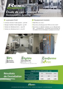 Récupération de chaleur grande cuisine - Etude de cas - Ridel-Energy