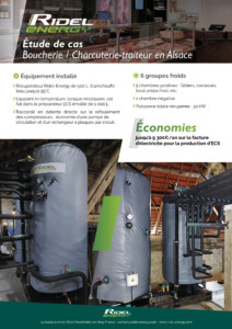 Récupération de chaleur boucherie charcuterie - Etude de cas - Ridel-Energy