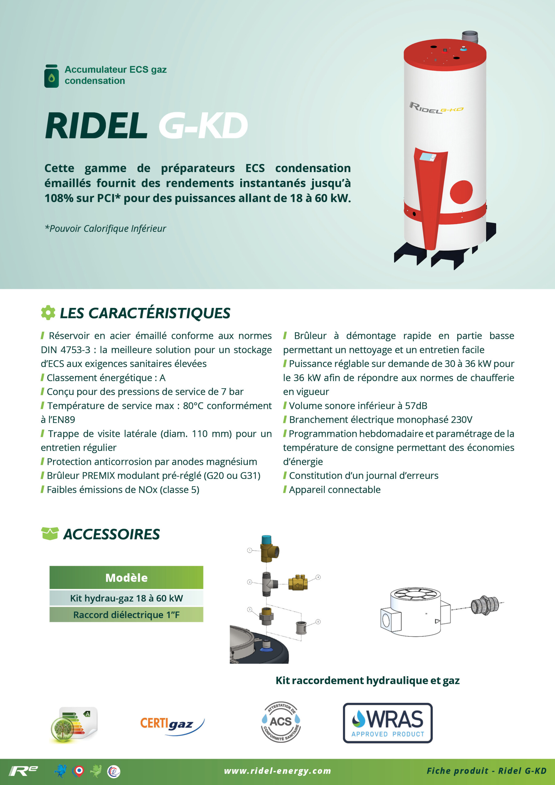 Fiche produit - Ridel G-KD