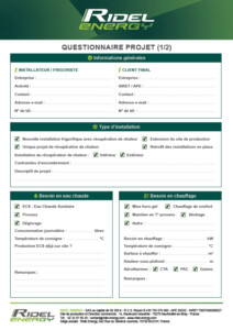 Questionnaire - Projets